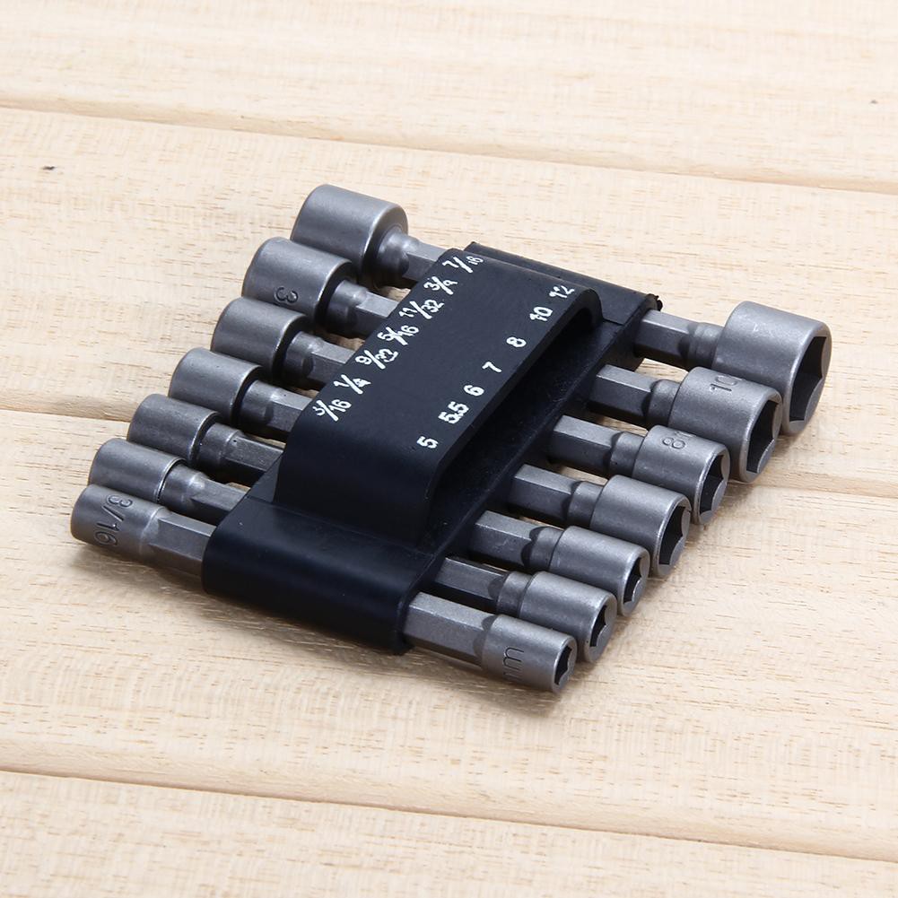 14Pcs Set Mata Bor Nut Metric soos 1 / 4 &quot;Hex astarit.id