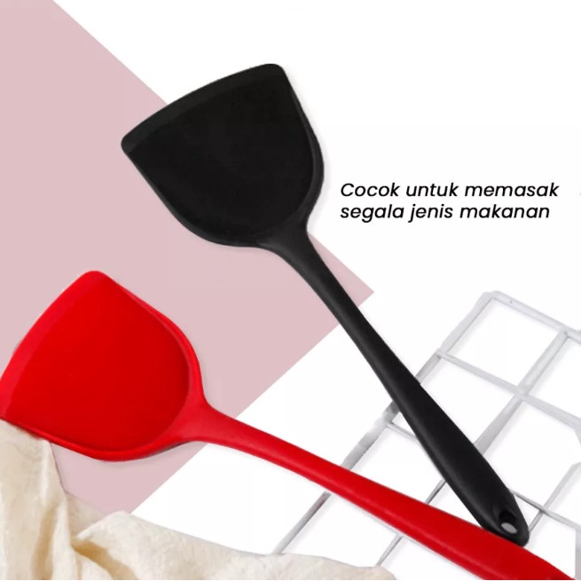 Spatula Sodet Shovel Silicone 33cm Sutil Silikon Tahan Panas SP012