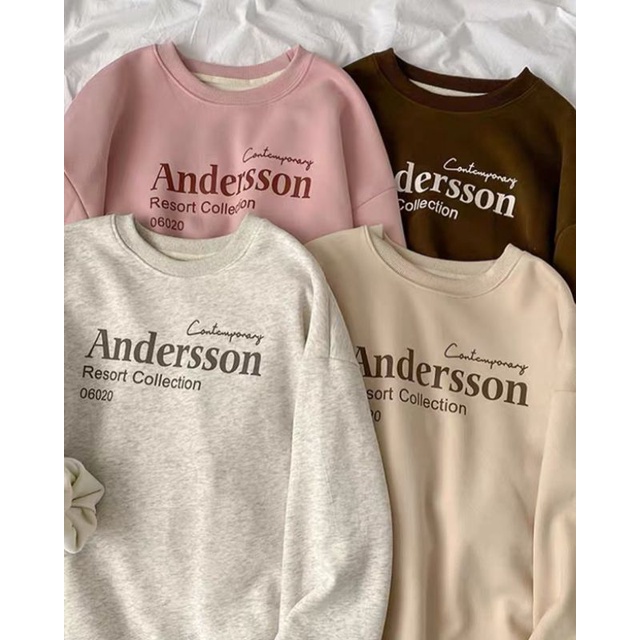 ANDERSSON SWEATER - SWEATER OVERSIZE - SWEATER WANITA - SWEATER KOREA - SWEATER FLECEE - SWEATER JUM