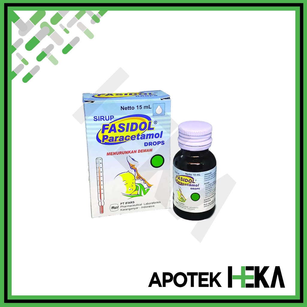 Fasidol Drops Botol 15 ml - Sirup Paracetamol Untuk Demam Bayi (SEMARANG)