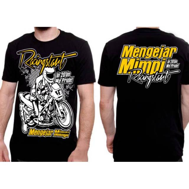 Kaos Racing Keren - Desain Kaos Menarik