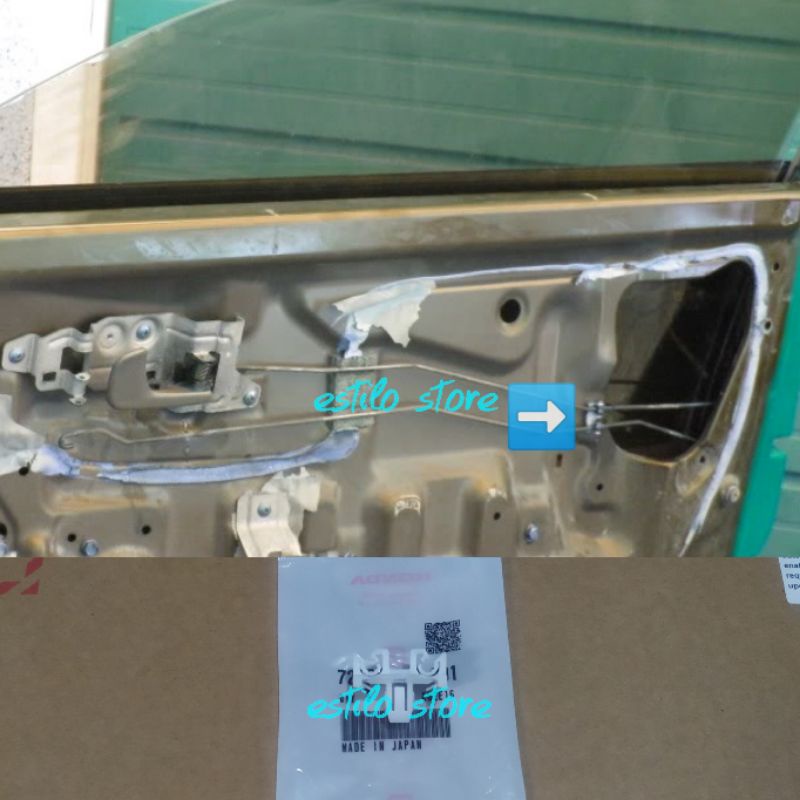 Klip Holder Tiang Doorlock Honda Estilo Civic SR3 EG6 Genio Ferio ORI