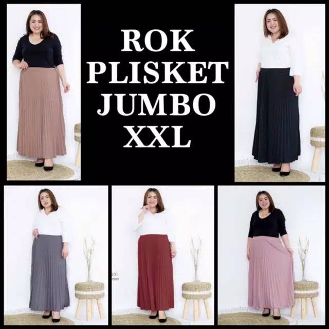 Rok plisket JUMBO XXL