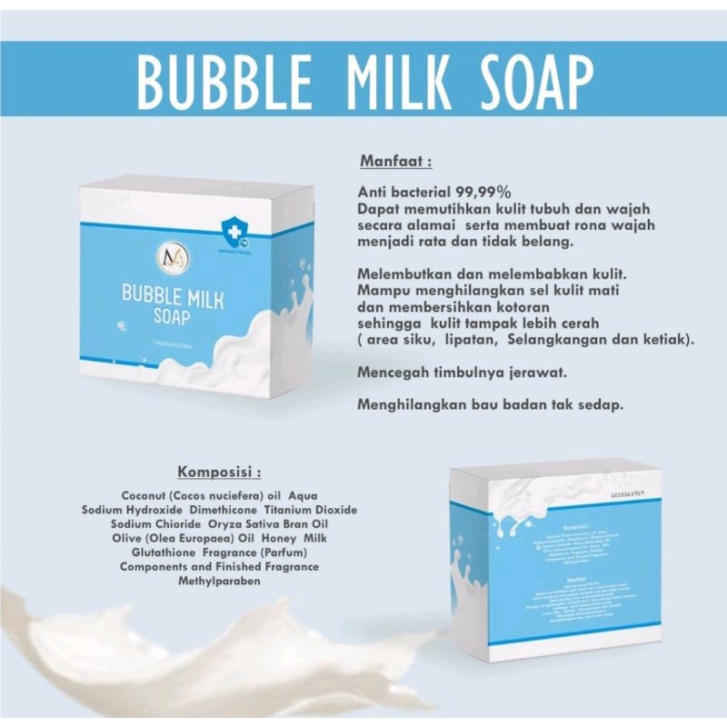 Bubble Milk Soap Madmoisha