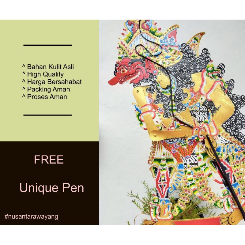 Wayang Kulit Asli Rahwana Halus