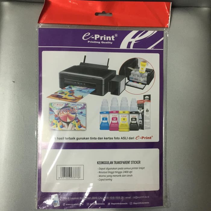 

MilL Transparent Sticker E-Print A4 150GSM E-Print Sticker Transparent