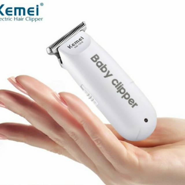 Kemei Alat Cukur Rambut Bayi Elektrik Baby Shaver Trimmer