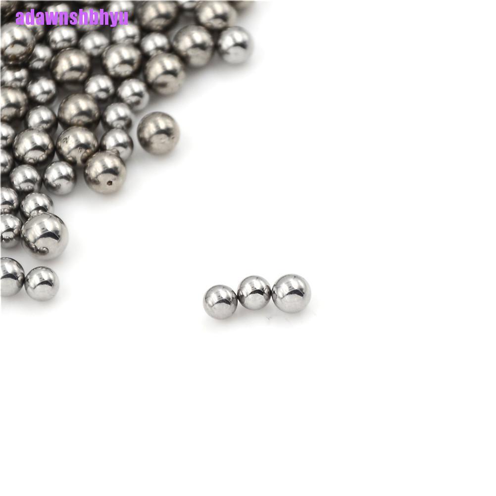 100 Pcs Bola Bearing Baja Pengganti Warna Silver Ukuran 4 / 4.5 / 5 / 5.5MM Untuk Sepeda