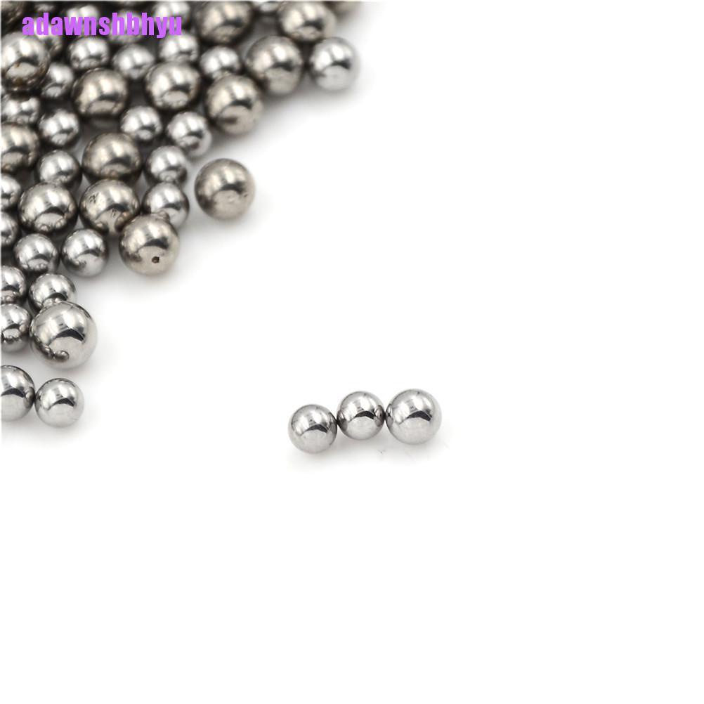 100 Pcs Bola Bearing Baja Pengganti Warna Silver Ukuran 4 / 4.5 / 5 / 5.5MM Untuk Sepeda