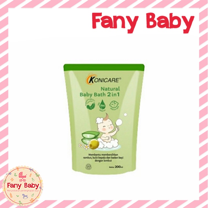 KONICARE NATURAL BABY BATH 2IN1 200ML REFILL