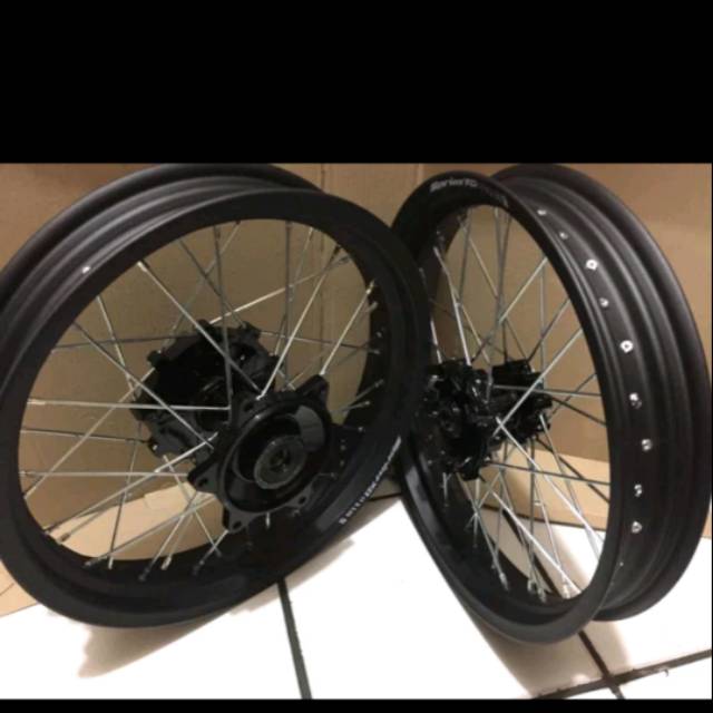 Velg set komplit supermoto crf 150 L klx 150 dtracker 150 17 17