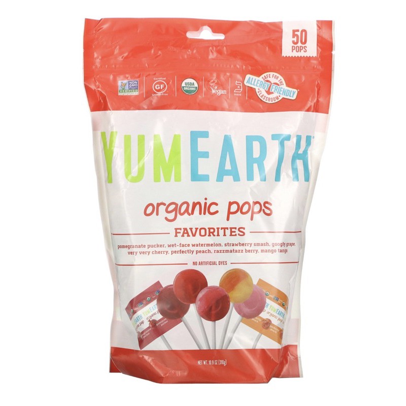 

Yumearth organic pops, favorites, 50 pops