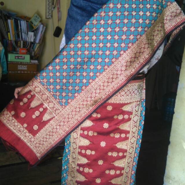 Songket palembang bahan sutra