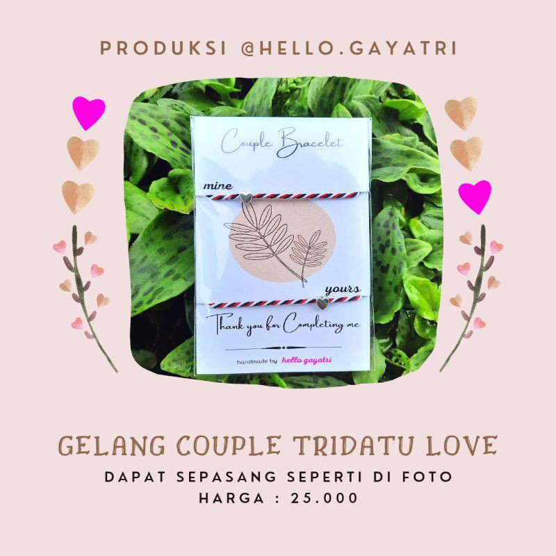 GELANG COUPLE TRIDATU LOVE