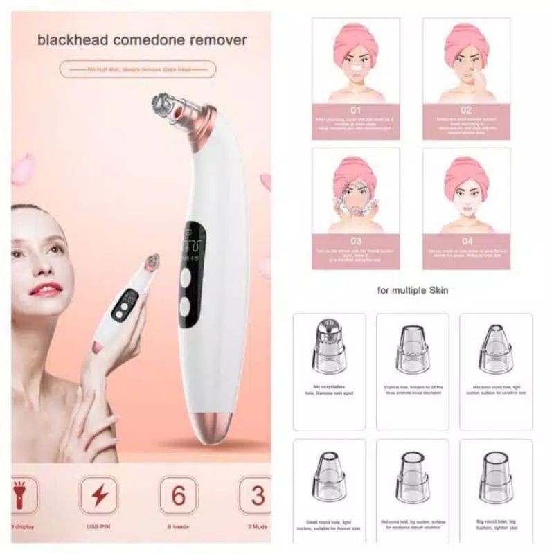 Alat Penyedot Komedo Jerawat Elektrik Comedo Blackhead Comedone Remove