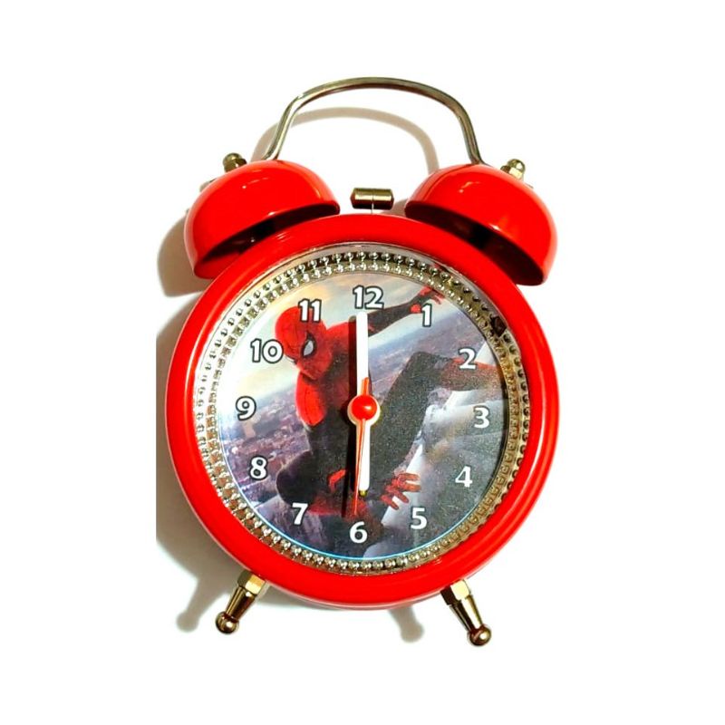Jam Weker Besi Kring Jam Beker Spiderman Marvel Avengers Alarm
