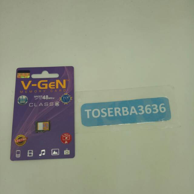 V-gen 16 Gb Micro Sd / Vgen 16 Gb Class 6 Memory Card Original