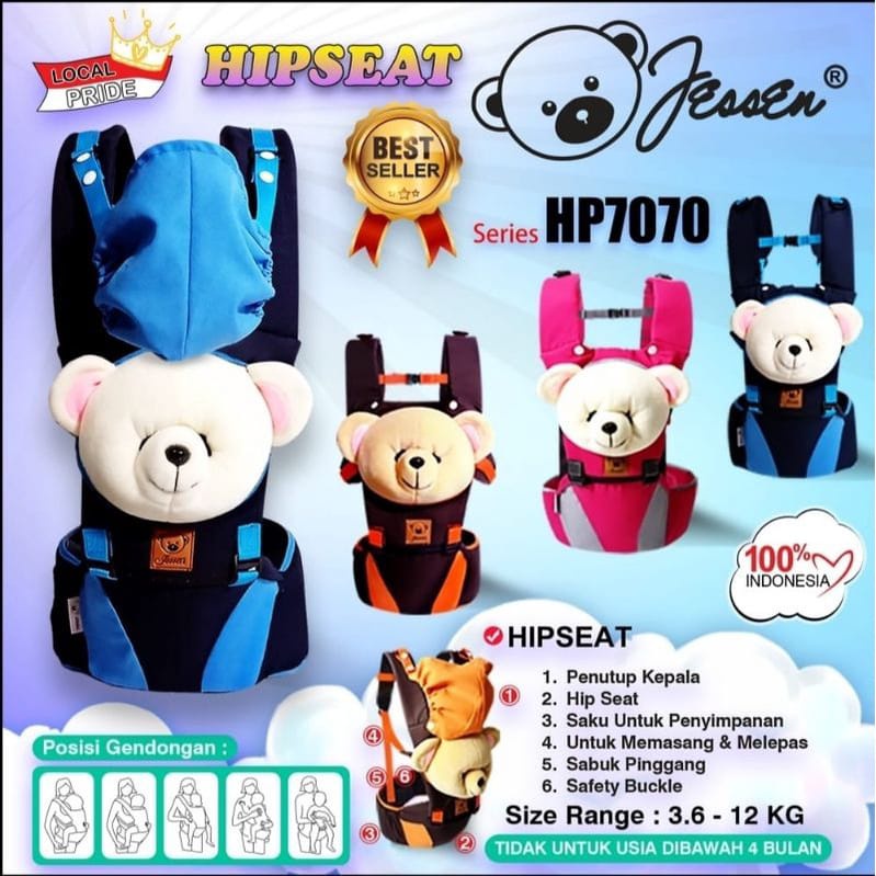 Gendongan Bayi Hipseat Boneka