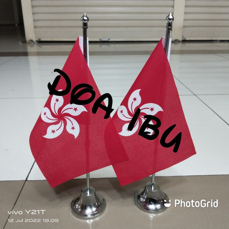 

best seller tiang stenlis meja+bendera HONGKONG ready stock