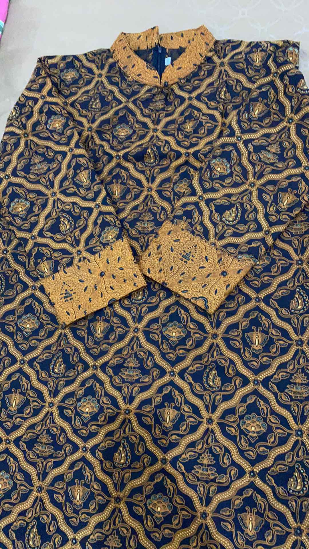 Tunik Jumbo Batik Sogan Solo  | Dress Batik Sogan Asli Solo Xxl Xxxl