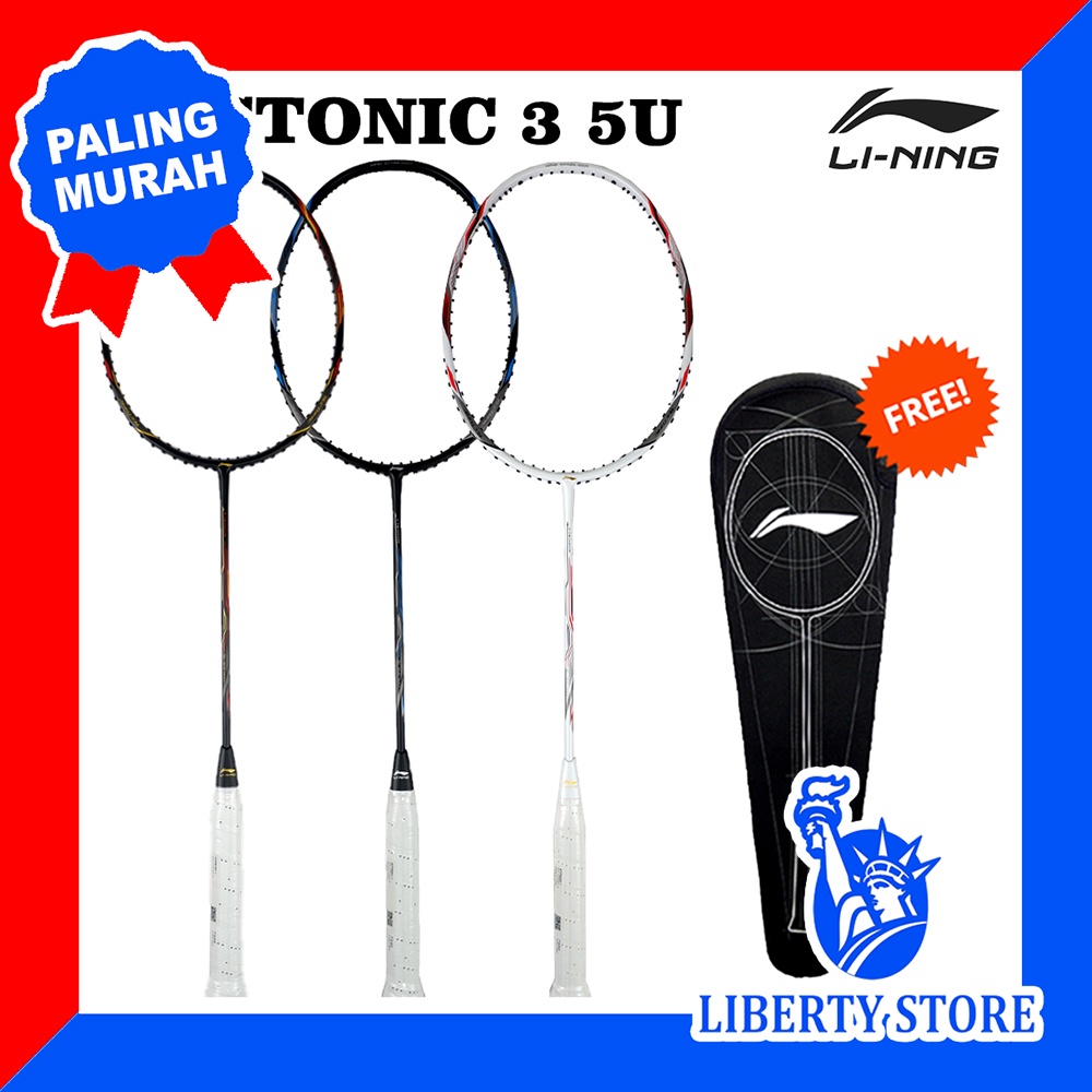 Raket Badminton ORIGINAL LINING TECTONIC 3 5U + TAS