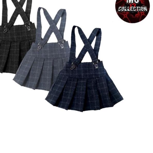 ➵ Overall Rok Kotak-kotak Tartan Anak 1-6th // Rok Rempel Anak Kotak-kotak 1-6th // overall kotak an