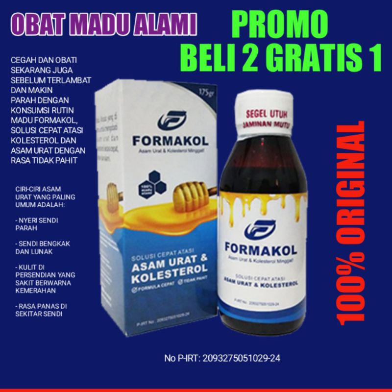 Obat Penurun Kolesterol Cepat / Obat Asam Urat / Nyeri Sendi / Madu