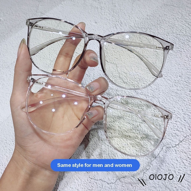 Kacamata Anti Radiasi Transparan Anti-biru Cat eye retro Plastik Bingkai Fashion Kacamata Anti-ultraviolet - SG