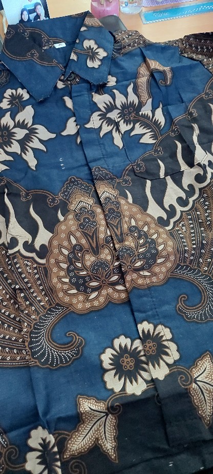 Kemeja Batik Pria Ppbtk07 Modern Lengan Panjang Casual Modis Trendy Masa Kini M L Xl Asli Pekalongan