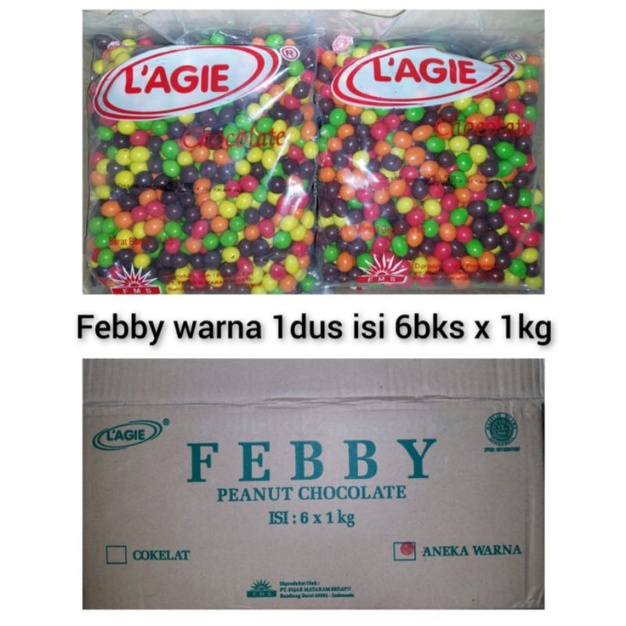 

Coklat Lagie Febby Warna Peanut 1 kg