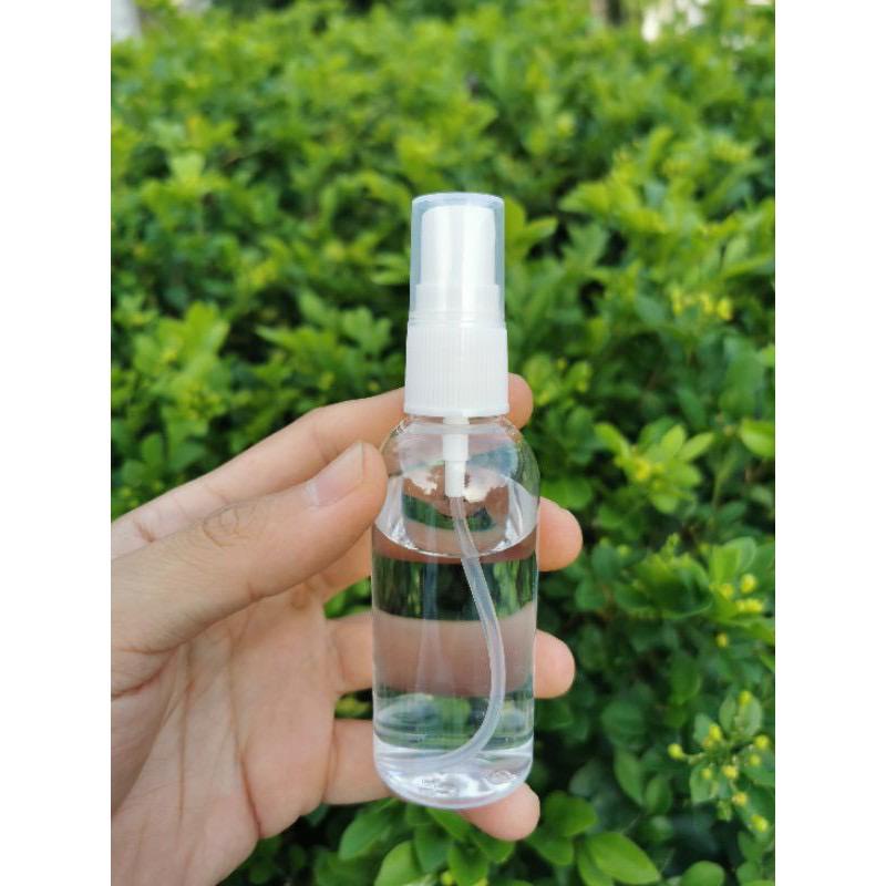 Botol SPRAY Elegant PET 60 ml 60ml.. Bening Clear Transparan..