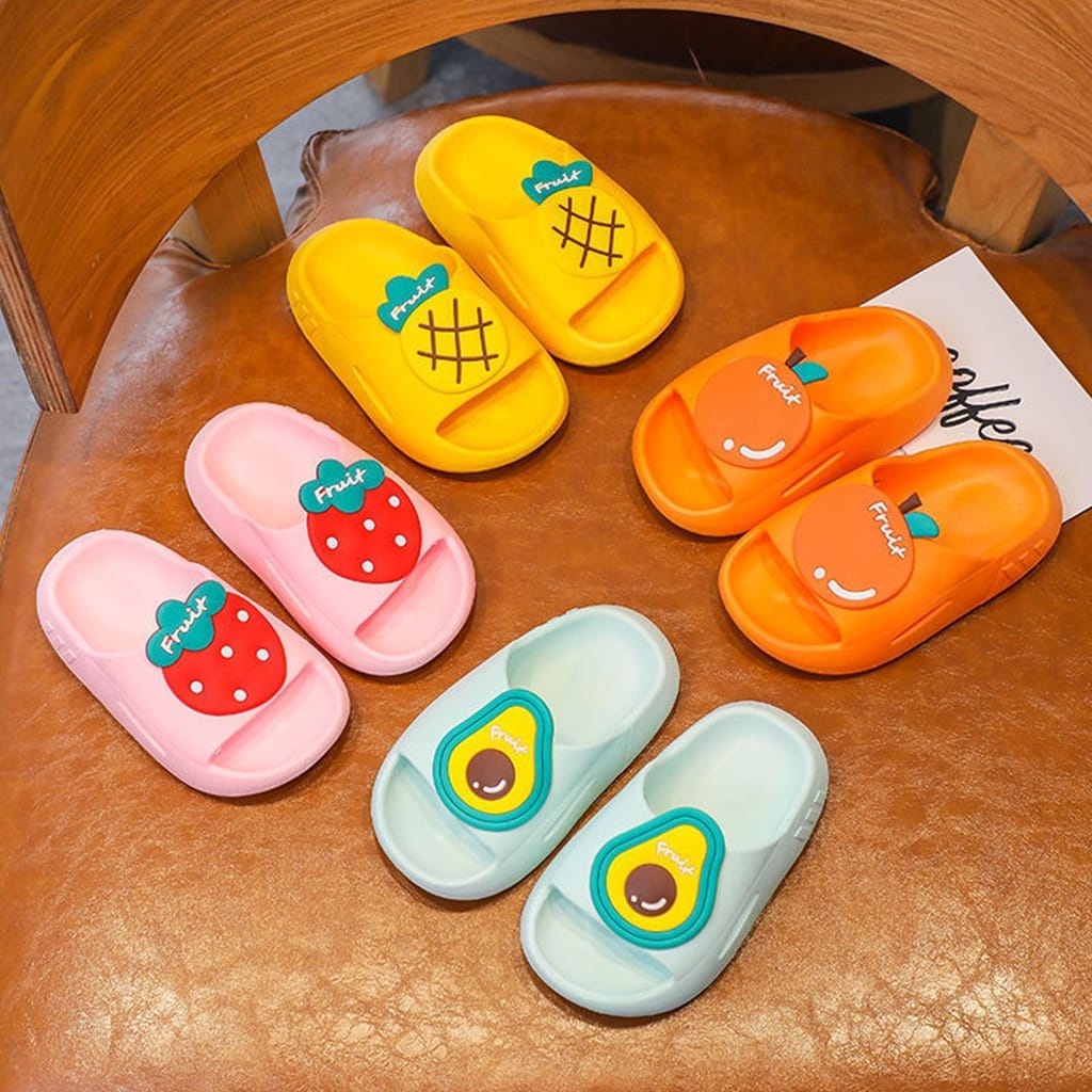 PROMO 12.12 PUNCAK Okaybaby B123 Sandal Slop Bayi Anak IMPORT Motif Karakter Buah Lucu Laki-laki Perempuan Bahan Bagus Nyaman Di Pakai Harga Termurah Sepatu Import Fahion Terbaru Kekinian