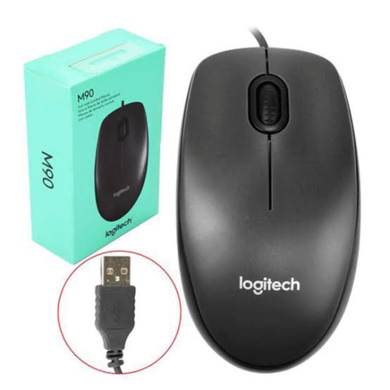 Logitech M90 full size corded mouse M 90