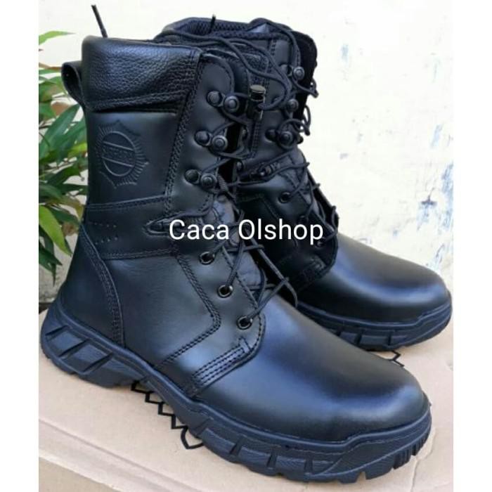 UPDATE SEPATU PDL POLRI SABHARA SEJATI ORIGINAL - HITAM, 40 GROSIR