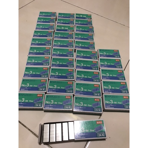 

24 pcs MAX isi Stapler Besar No 3-1M #New #Sale