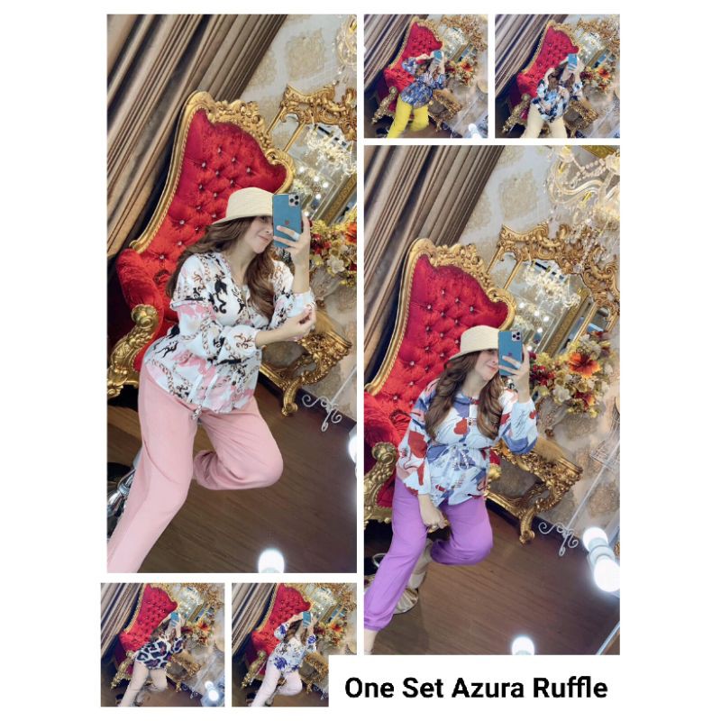 One set Azura Ruffle RGB twill combi rayon