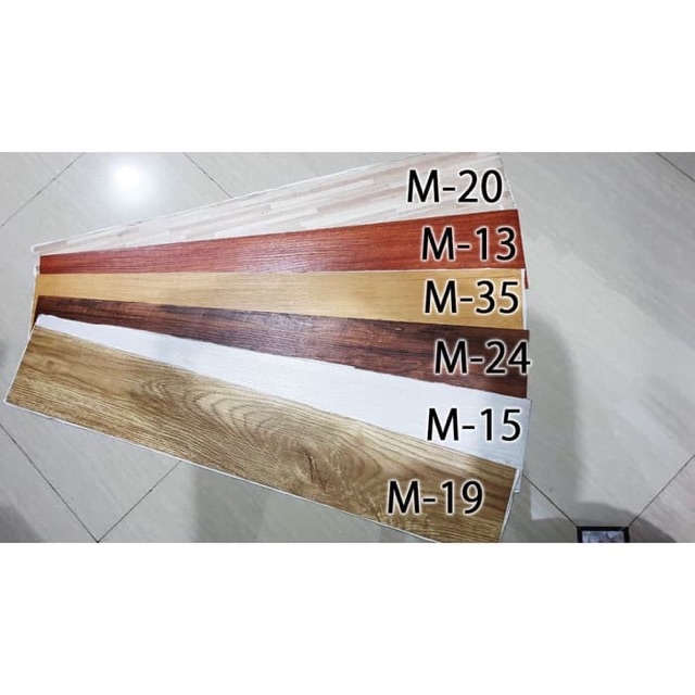 GENARIS LANTAI KAYU VINYL PLANK PARQUET PARKET LANTAI KAYU LANTAI MARMER STICKER LANTAI