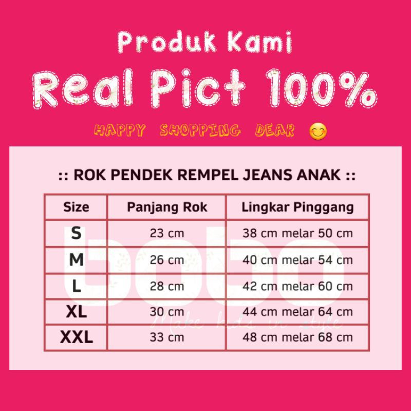 ROK JEANS ANAK REMPEL 1-7th