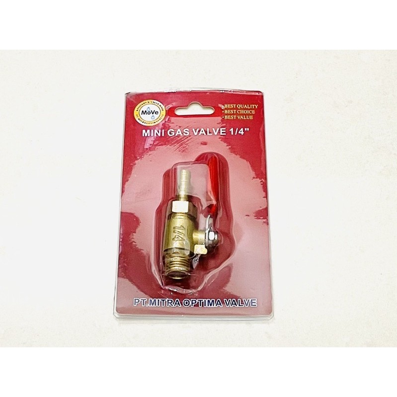 Stop kran Kompresor Gas 1/4 Inch- Ball Valve 1/4&quot;- Keran Angin Move