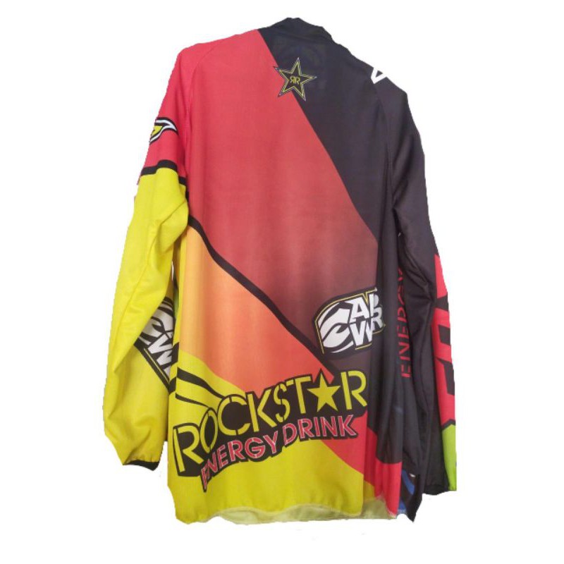 Kaos jersey lengan panjang rockstar