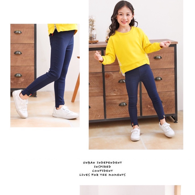 Celana Panjang Anak Perempuan / Legging Anak Perempuan Cewek / Jegging Anak Cewek / Celana Panjang Fashion Anak Bahan Katun Stretching/ Leging Anak Import / Celana Panjang Anak Remaja / Celana Panjang Anak Tanggung 3 T s.d 12 T Jeging Model Korea Import