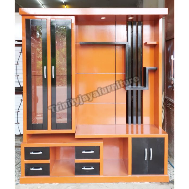 Bufet Partisi Tv Minimalis Sekat Ruangan 1 Sisi/TRINITYJAYAFURNITURE