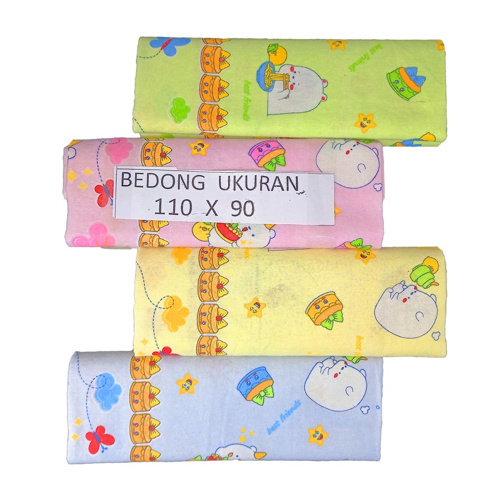 6 Pcs Bedong Bayi Karakter SNI Halus dan Lembut