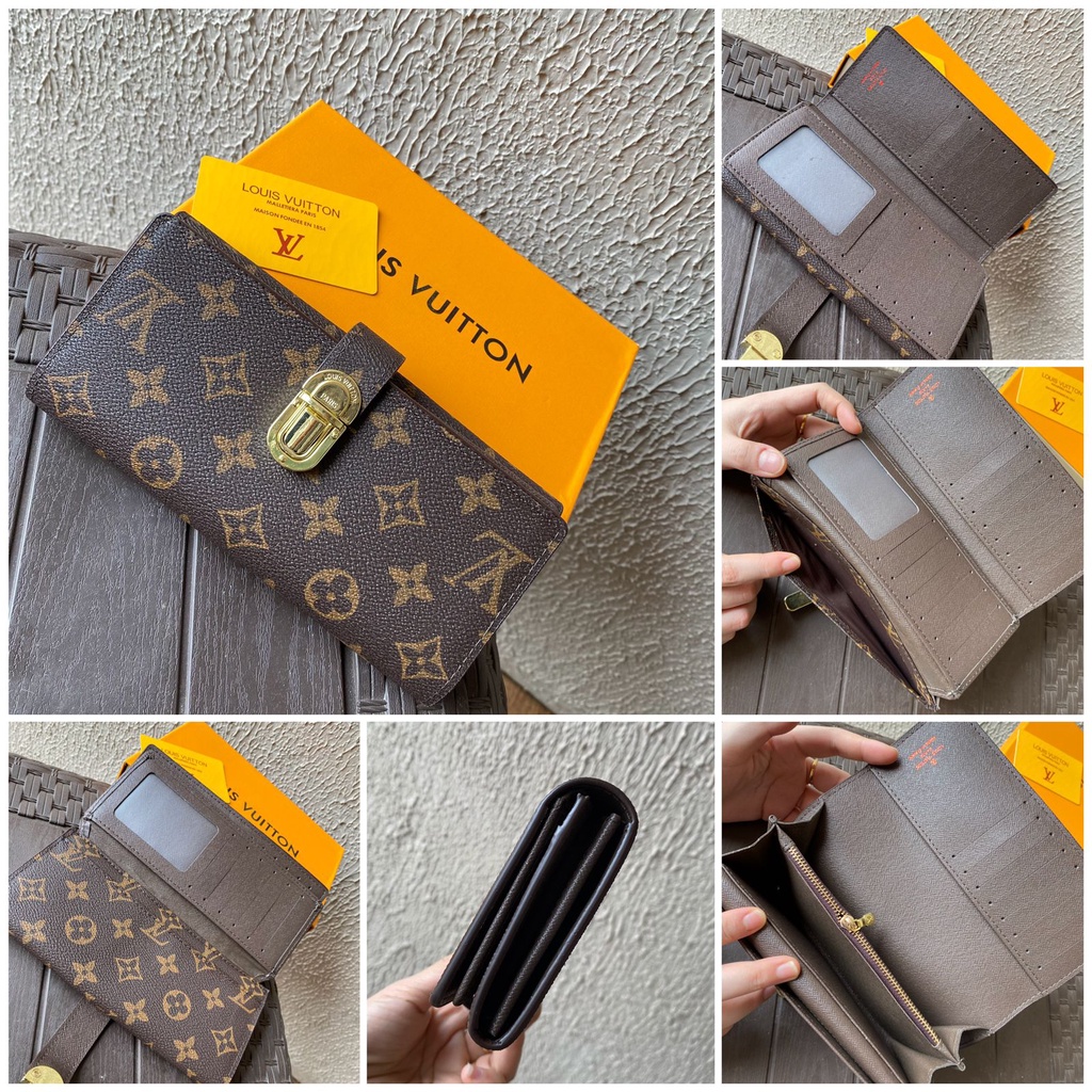 LUXY LX2132 DOMPET LIPAT WANITA MONOGRAM KUALITAS PLATINUM LENGKAP DENGAN BOX