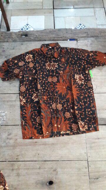Size M L Xl Xxl Xxxl Bswart Batik Hrb026 Kenongo Hem Pendek Padi Pekalongan M L Xl Batik Pria Murah