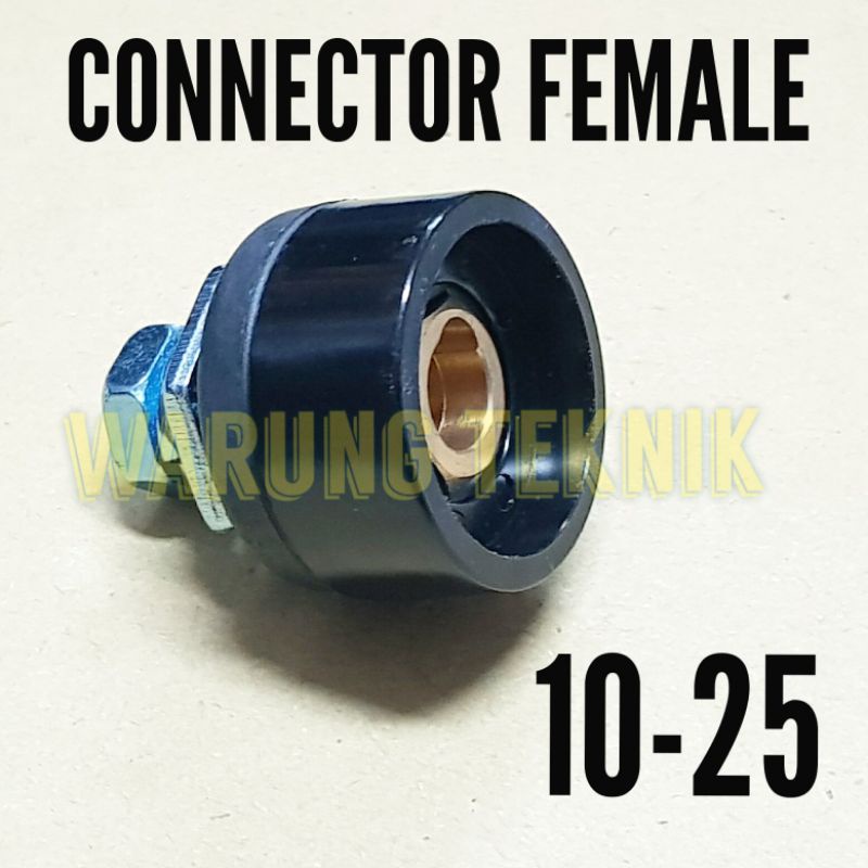 WELDING CONNECTOR FEMALE KONEKTOR JACK SOCKET MESIN LAS CEWE 10-25