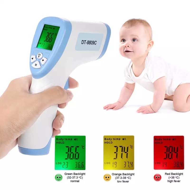 DT8809c Infrared Thermometer Pengukur Suhu Badan