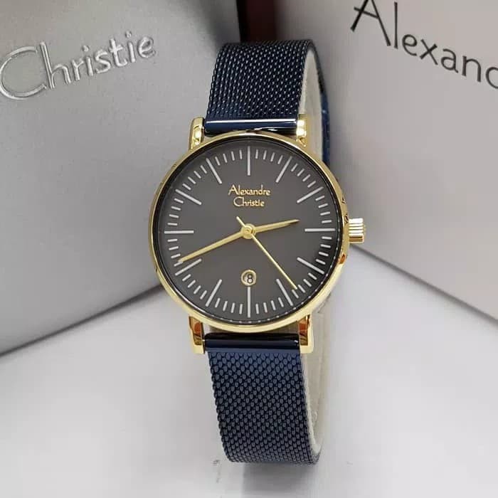 ORIGINAL Jam Tangan Wanita Alexandre Christie AC 6499 / AC6499 Garansi 1 Tahun