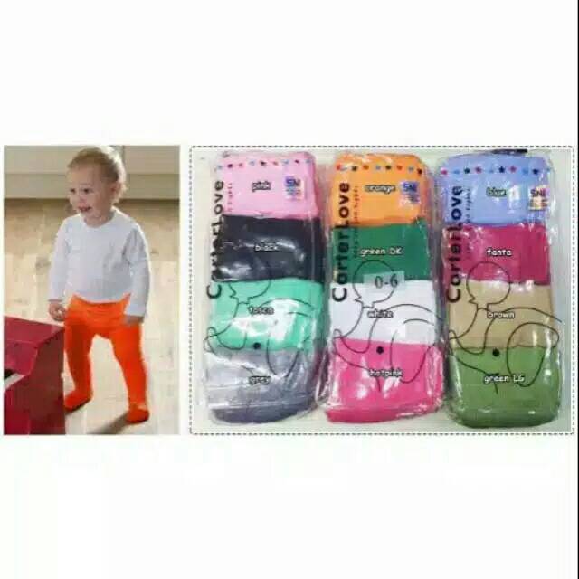 LEGGING POLOS WARNA CARTER LOVE &amp; CATTON RICH PLATINUM FOOTSTEP ISI 4PCS