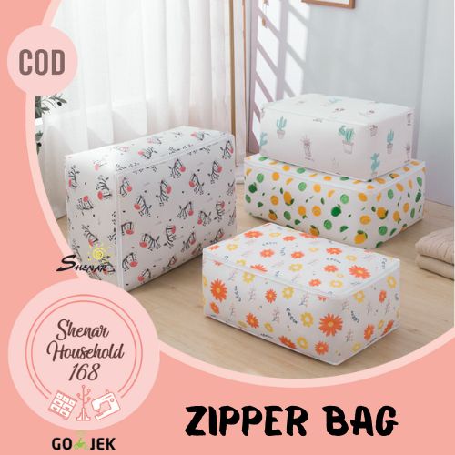 SHENAR TEMPAT PENYIMPANAN SELIMUT BED COVER ANTI AIR KANTONG PENYIMPAN BANTAL GULING STORAGE BAG QUILT BAG TEMPAT PENYIMPANAN  BAJU CELANA ANTI AIR BANYAK MOTIF WATERPROOF  TAS PENYIMPAN LIPAT - BISA COD